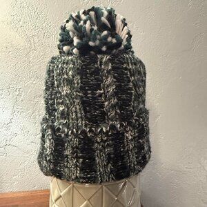 Free People Pom Party Reflective Beanie , NWOT.